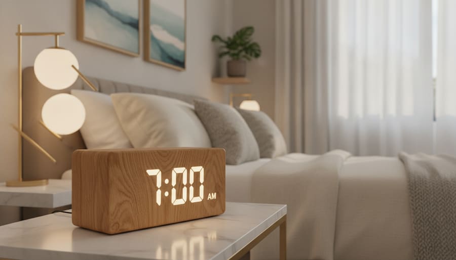 JALL wooden LED alarm clocks