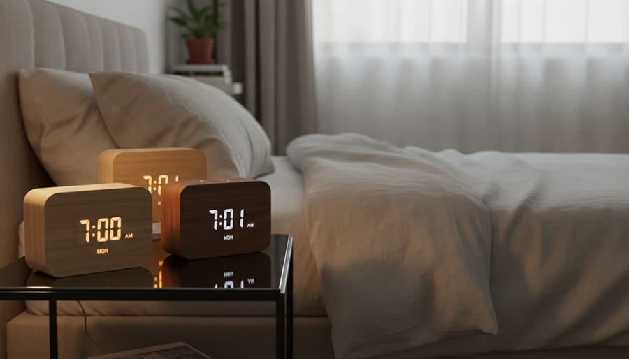 JALL wooden LED alarm clocks