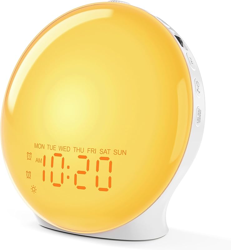 JALL Full-Screen Sunrise Alarm Clock & Sound Machine